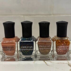 4 Deborah Lippman Nail Polish RAY OF LIGHT ENCHANTED EVENING HONEY BEE OH DONNA